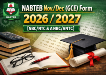 NABTEB Nov/Dec (GCE) Form 2026/2027 [NBC/NTC & ANBC/ANTC]