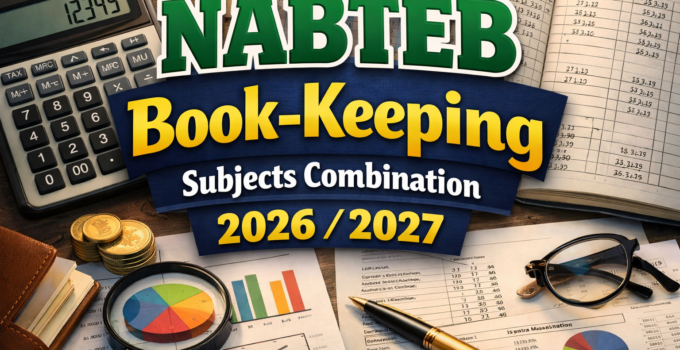NABTEB Book-keeping Subjects Combination 2026