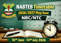 NABTEB Timetable 2026/2027 May/June NBC/NTC [16th June - 14th July 2026]
