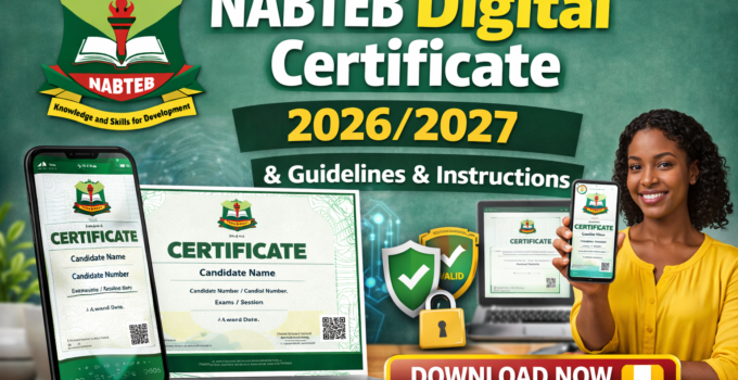 Nabteb Subject Combination 2026/2027
