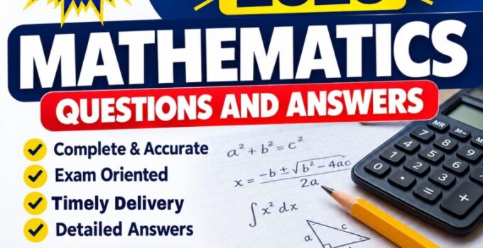 WAEC GCE Commerce Answers 2026/2027